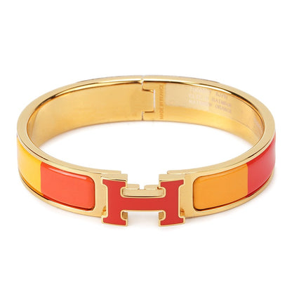 [⭐Hevara Jewelry]H BRACELET ORANGE RAINBOW CERAMIC