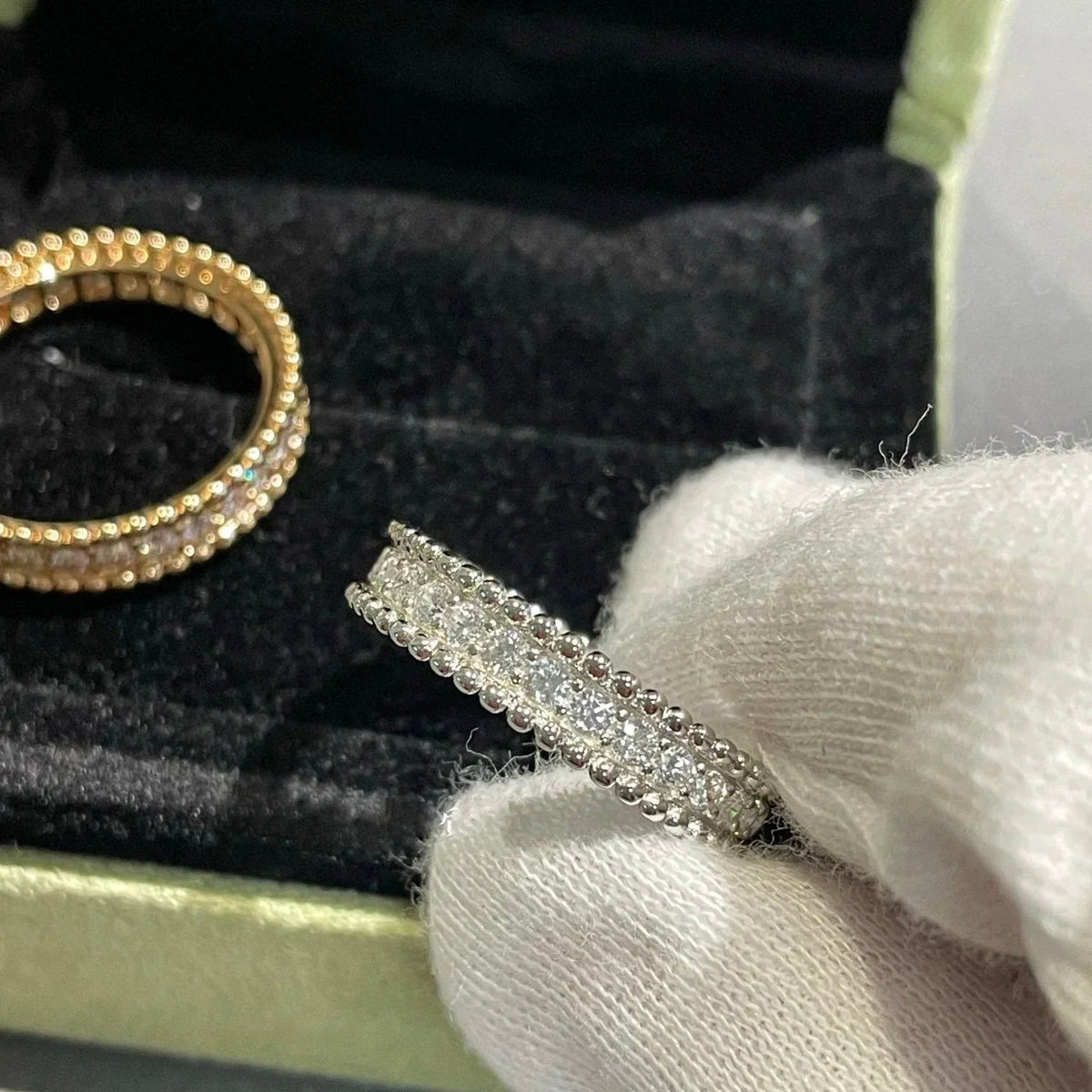 [⭐Hevara Jewelry]PERLEE DIAMOND ROSE GOLD RING