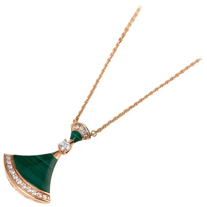 [⭐Hevara Jewelry]DREAM NECKLACE MALACHITE DIAMOND
