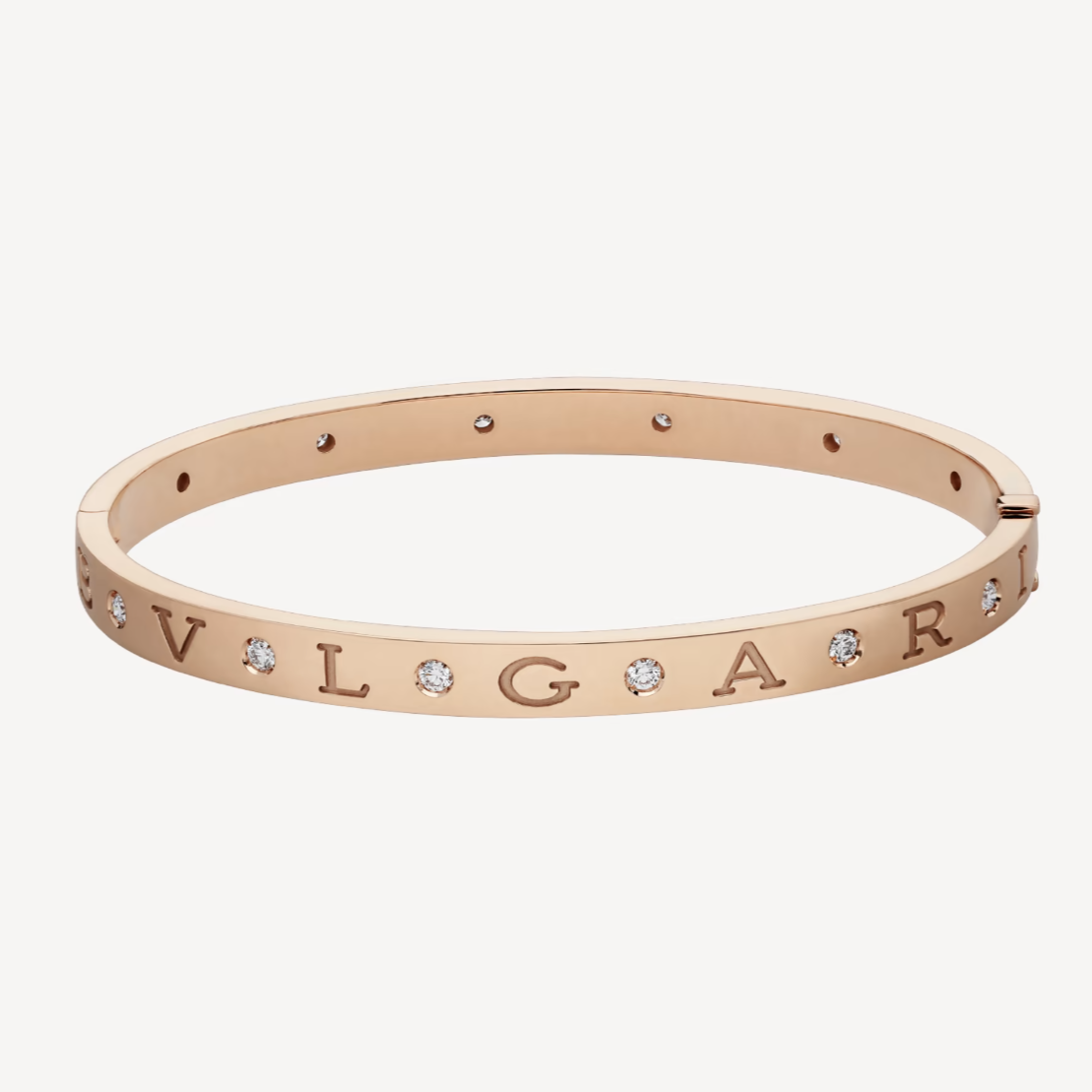 [⭐Hevara Jewelry]ZERO 1 PINK GOLD 12 DIAMONDS BRACELET