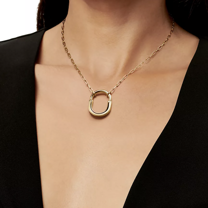 [Hevara Jewelry]LOCK NECKLACE GOLD