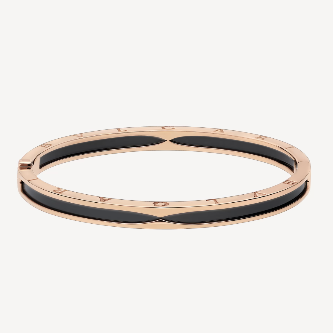 [⭐Hevara Jewelry]ZERO 1 PINK GOLD WITH BLACK CERAMIC BRACELET