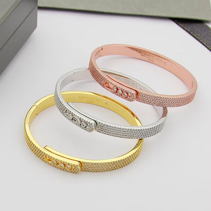 [⭐Hevara Jewelry]Move Noa Full Pavé Diamond Bangle Bracelet