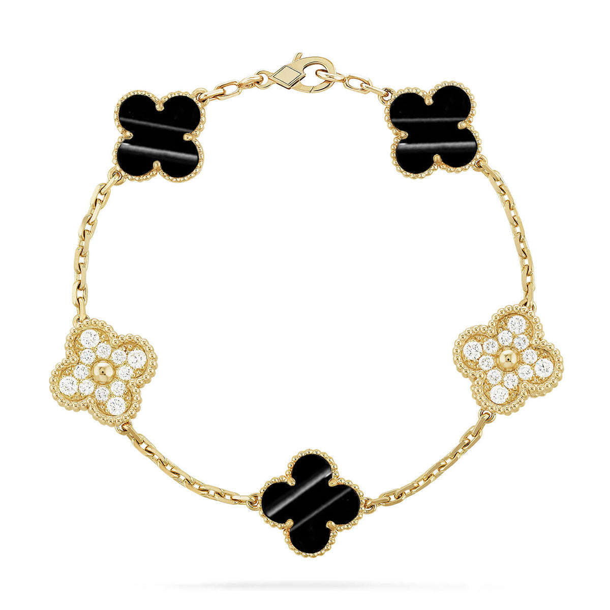 [⭐Hevara Jewelry] CLOVER 5 MOTIF PULSAR STONE BRACELET COLLECTION