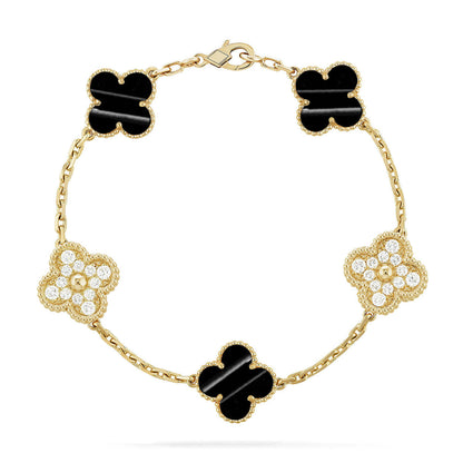 [⭐Hevara Jewelry] CLOVER 5 MOTIF PULSAR STONE BRACELET COLLECTION