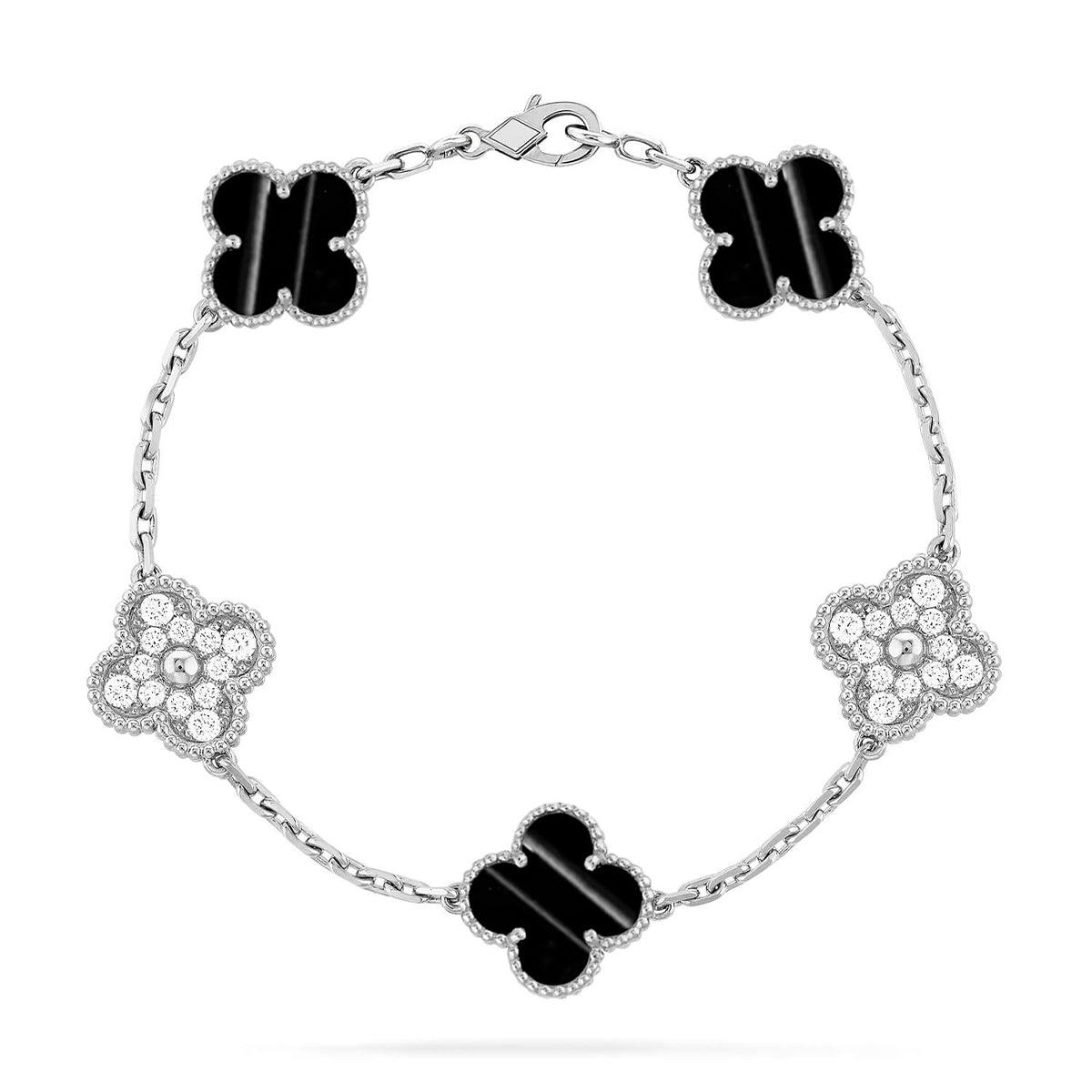 [⭐Hevara Jewelry] CLOVER 5 MOTIF PULSAR STONE BRACELET COLLECTION