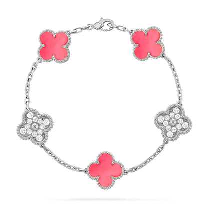 [⭐Hevara Jewelry] CLOVER 5 MOTIFS  PINK MOP BRACELET COLLECTION
