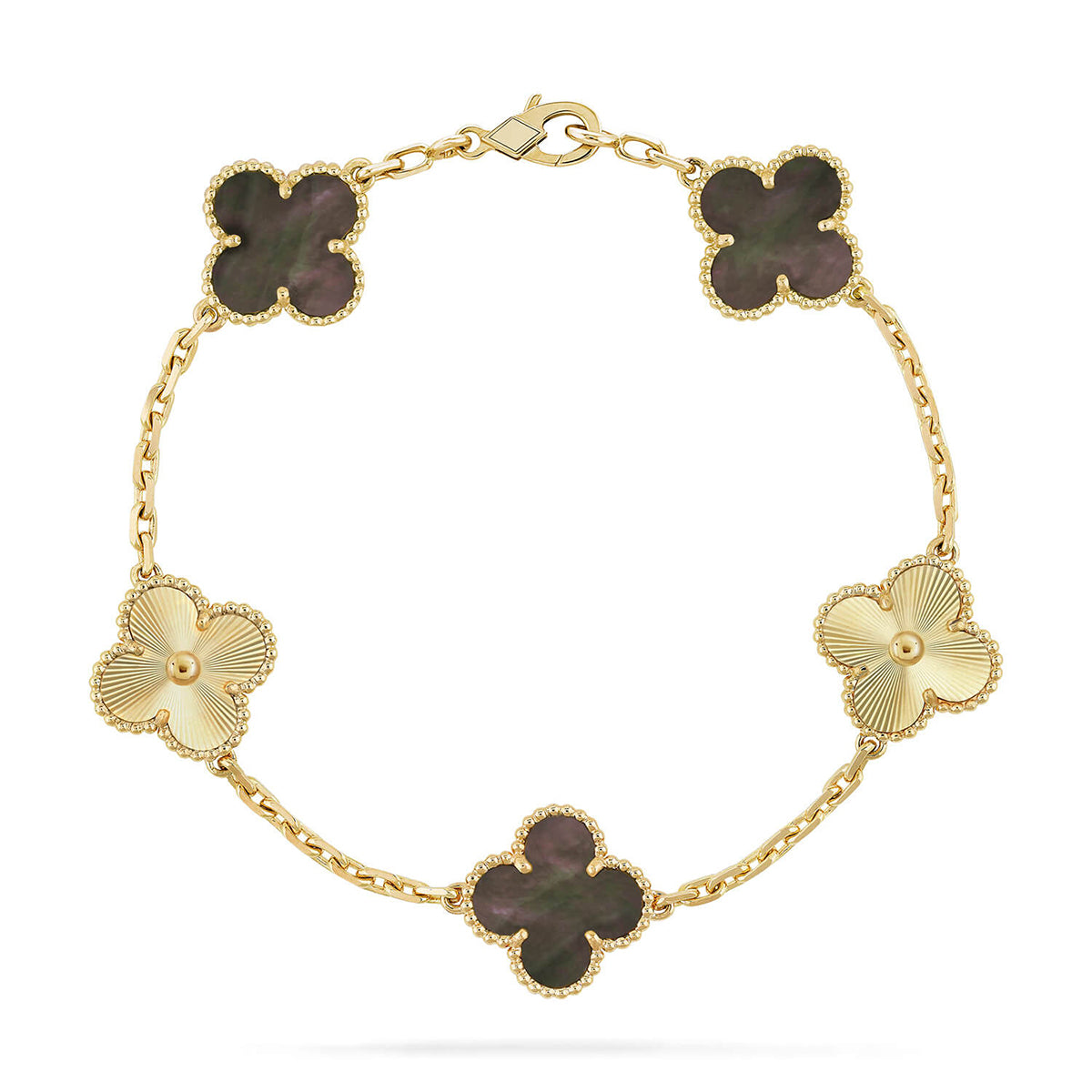[⭐Hevara Jewelry] CLOVER 5 MOTIF GRAY MOP BRACELET COLLECTION