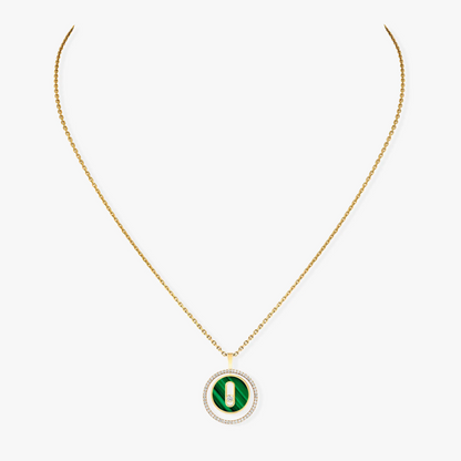 [⭐Hevara Jewelry]Demo MOVE 1 DIAMOND MALACHITE GOLD DIAMOND NECKLACE