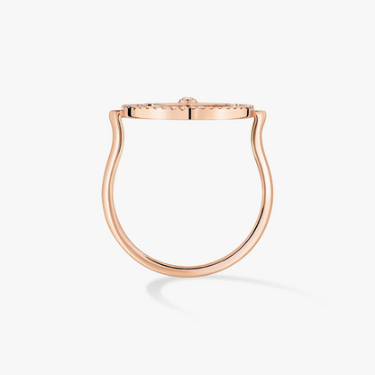 [⭐Hevara Jewelry]Demo MOVE PINK GOLD DIAMOND RING