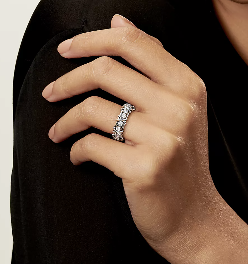 [Hevara Jewelry]SIXTEEN STONE SILVER RING