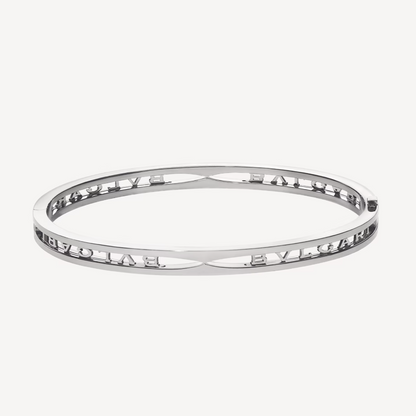 [⭐Hevara Jewelry]ZERO 1 SPIRAL LOGO SILVER BRACELET