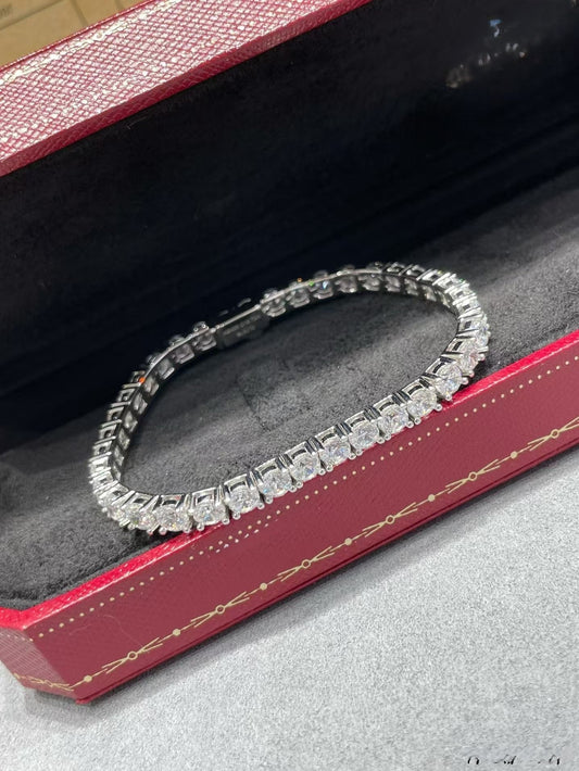[⭐Hevara Jewelry jewelrys]TENNIS BRACELET WITH FULL DIAMOND SETTING
