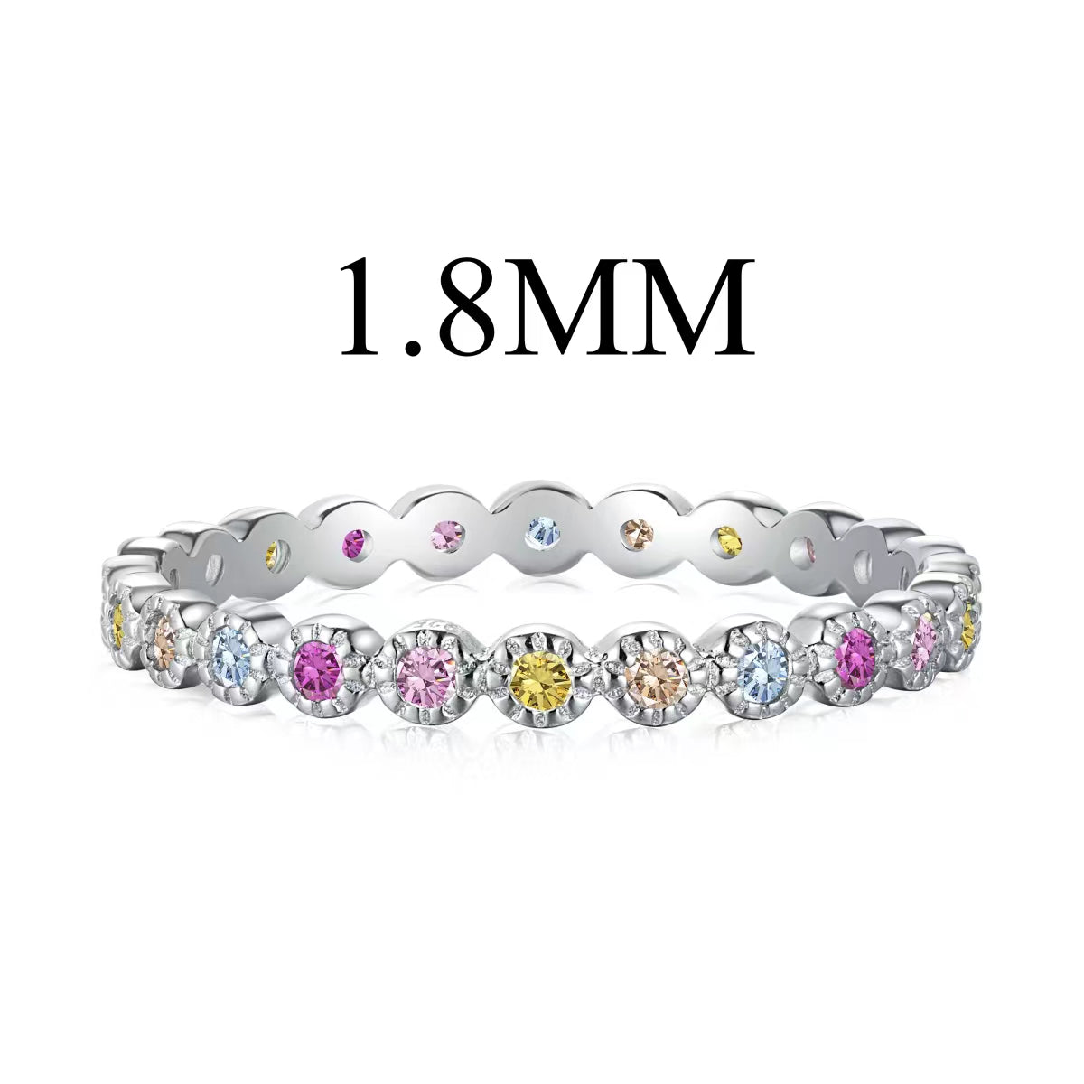 [Hevara Jewelry]Unique Scintillating Round Cut Daily Ring