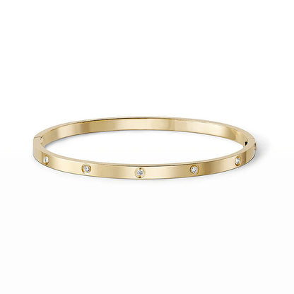 [⭐Hevara Jewelry]LOVE BRACELET 3.65MM 10 DIAMONDS