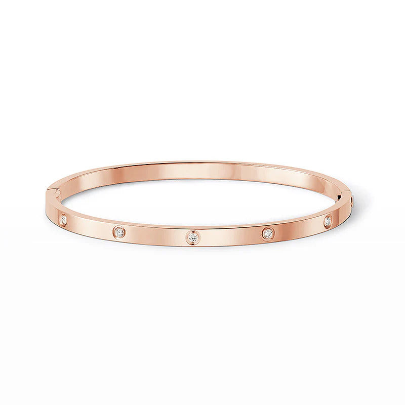 [⭐Hevara Jewelry]LOVE BRACELET 3.65MM 10 DIAMONDS