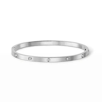 [⭐Hevara Jewelry]LOVE BRACELET 3.65MM 10 DIAMONDS