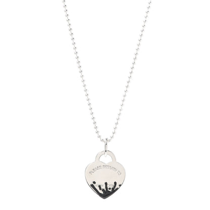 [Hevara Jewelry]COLOUR HEART SPLASH TAG NECKLACE