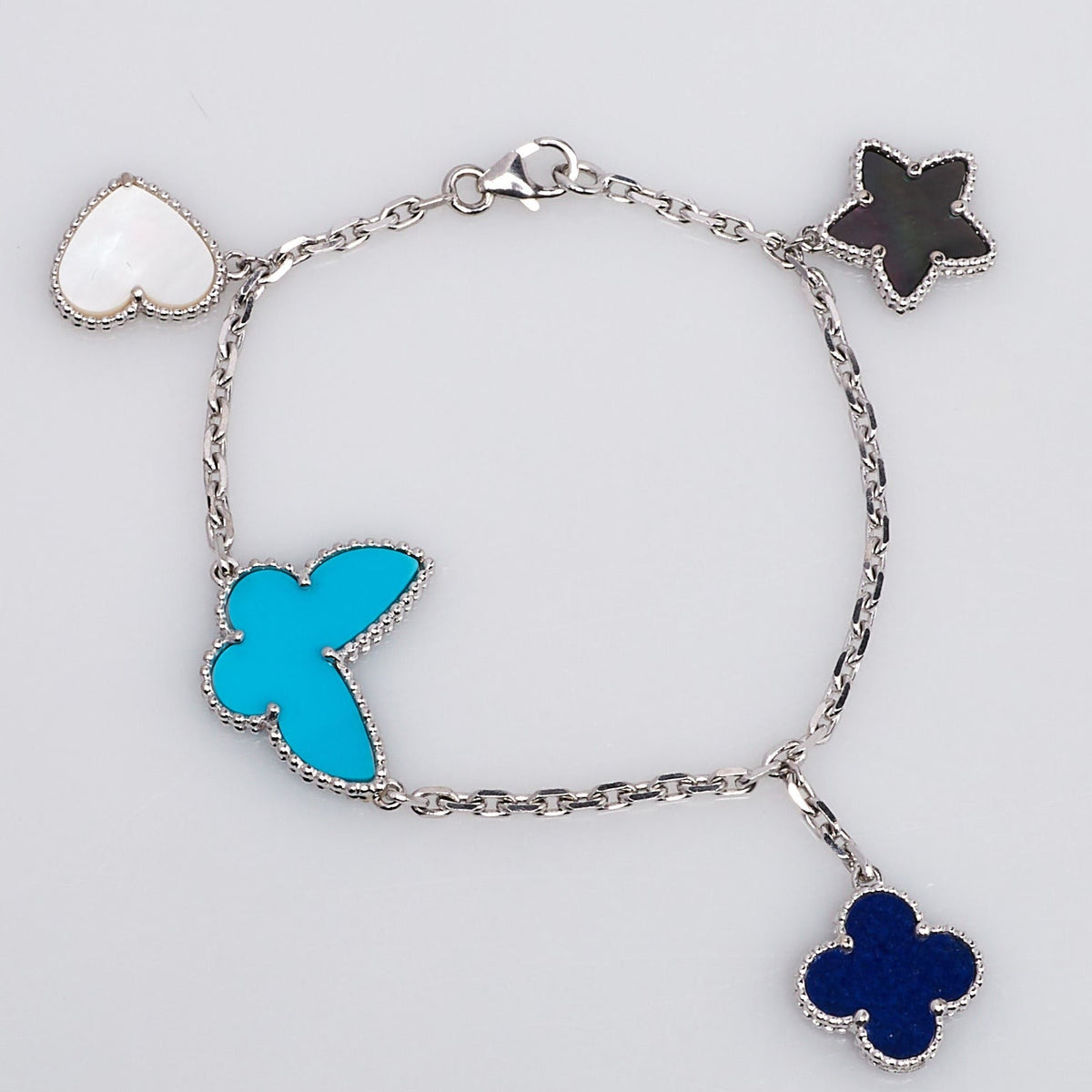 [⭐Hevara Jewelry]LUCKY SPRING SILVER BRACELET 4 MOTIF