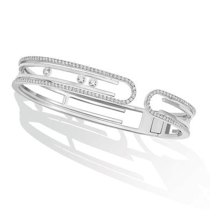 [⭐Hevara Jewelry]MOVE 10TH PAVED DIAMOND BRACELET