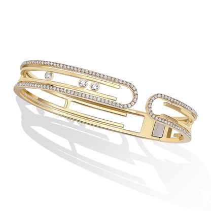 [⭐Hevara Jewelry]MOVE 10TH PAVED DIAMOND BRACELET