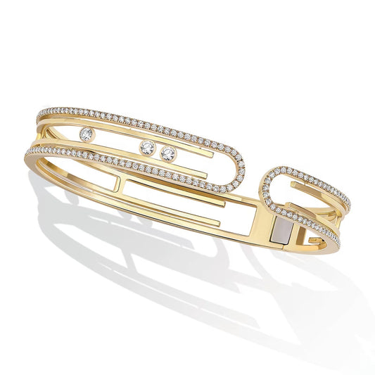 [⭐Hevara Jewelry]MOVE 10TH PAVED DIAMOND BRACELET