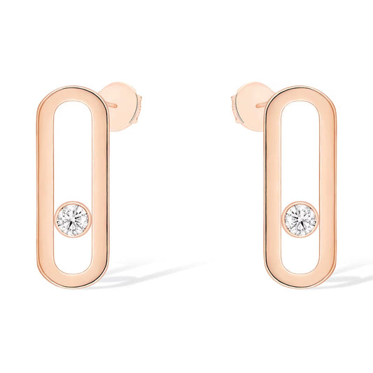[⭐Hevara Jewelry]MOVE UNO SMALL 1 DIAMOND EARRINGS