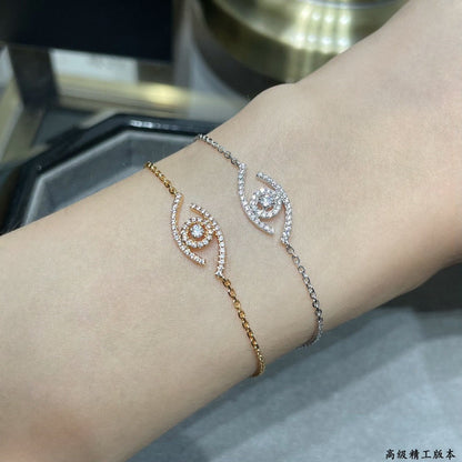 [⭐Hevara Jewelry]Demo Eye Pave-Set Diamond Bracelet