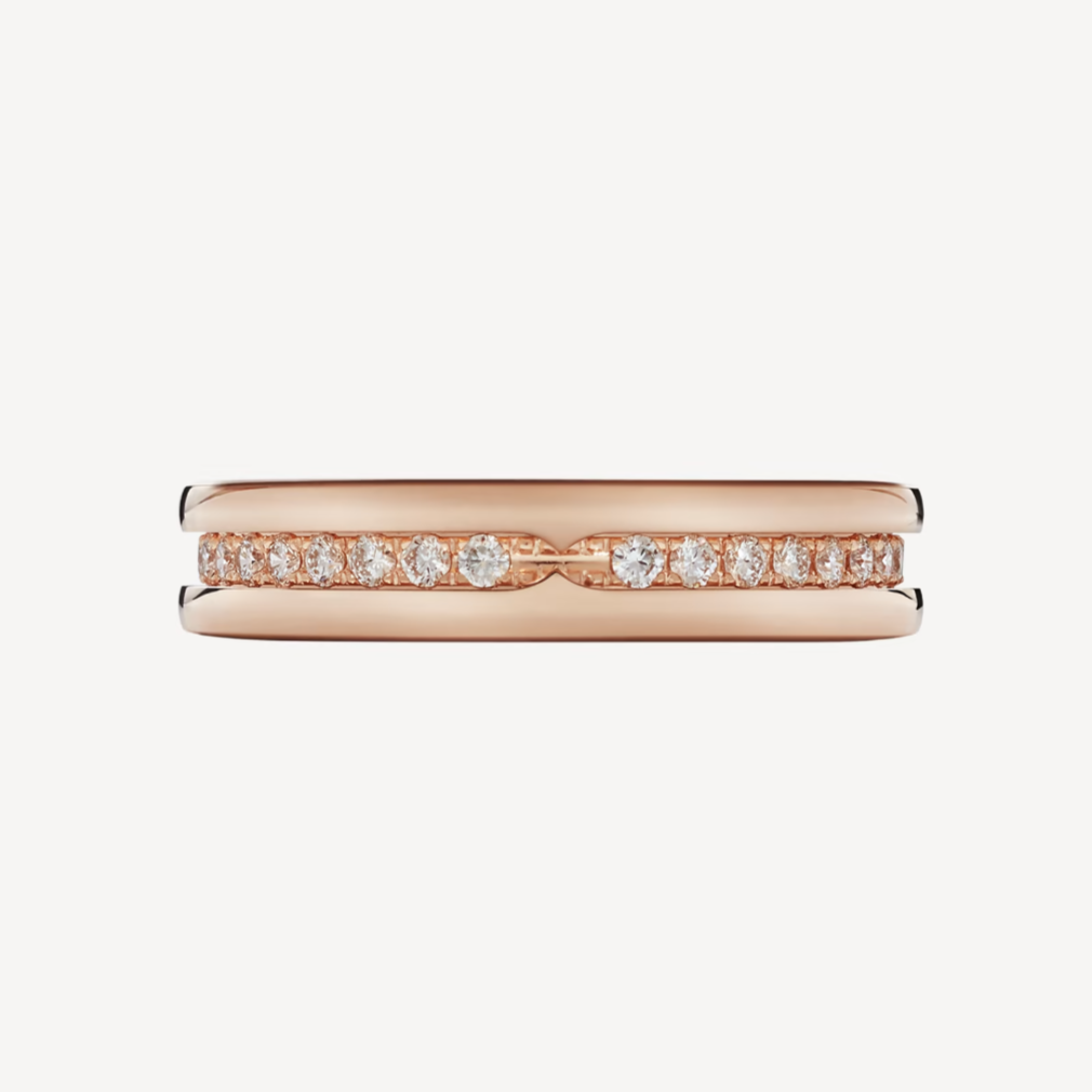 [⭐Hevara Jewelry]ZERO 1 ONE-BAND PAVED DIAMONDS ON THE SPIRAL RING