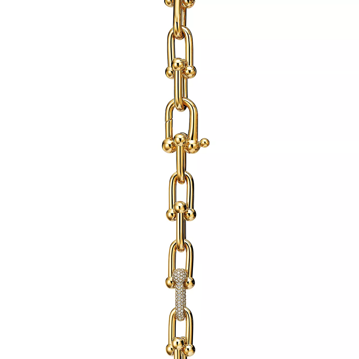 [Hevara Jewelry]HARDWEAR LARGE LINK GOLD DIAMOND BRACELET