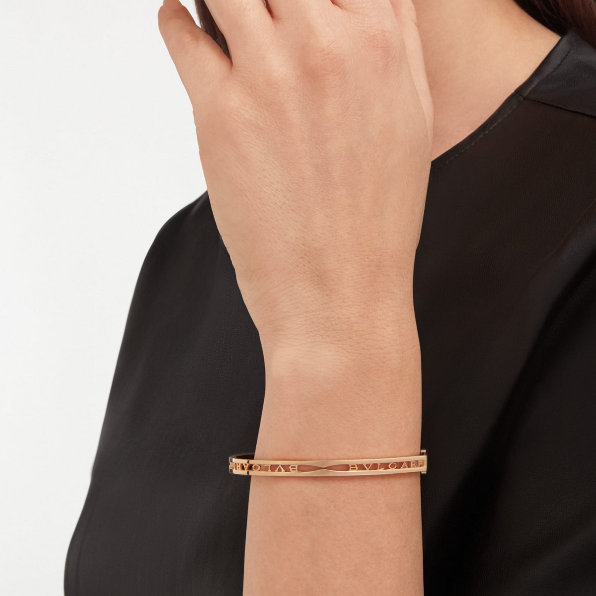 [⭐Hevara Jewelry]ZERO 1 SPIRAL LOGO PINK GOLD BRACELET