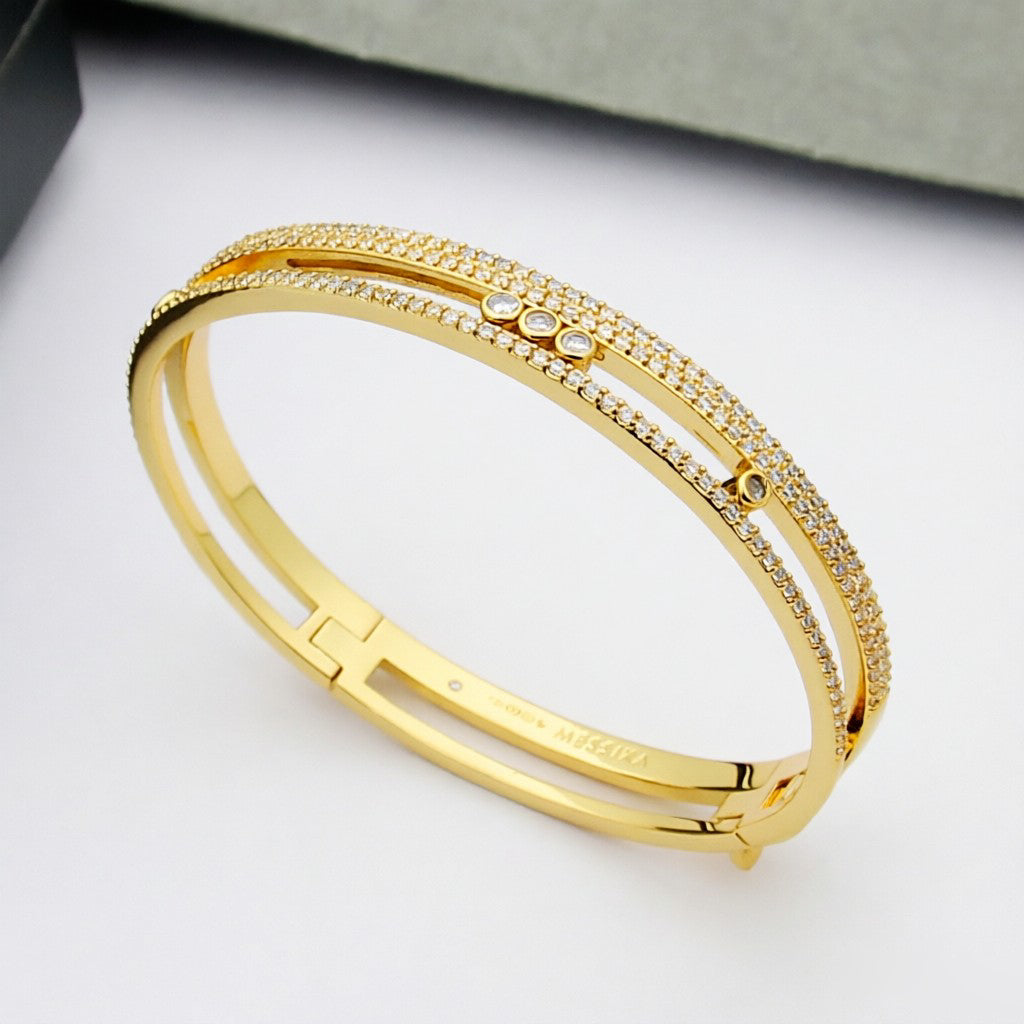 [⭐Hevara Jewelry]Move Romane pavé bangle