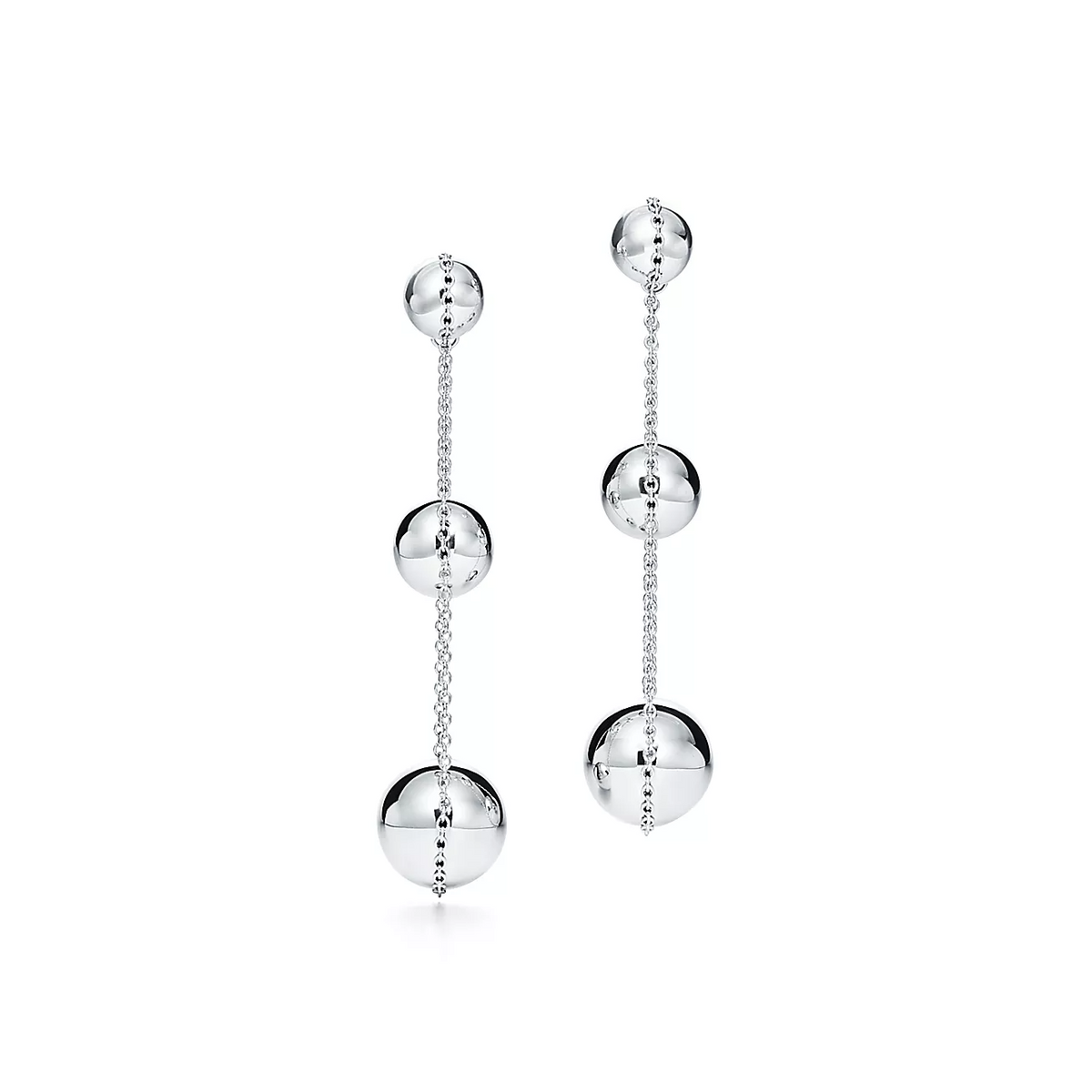 [Hevara Jewelry]TRIPLE DROP SILVER EARRINGS