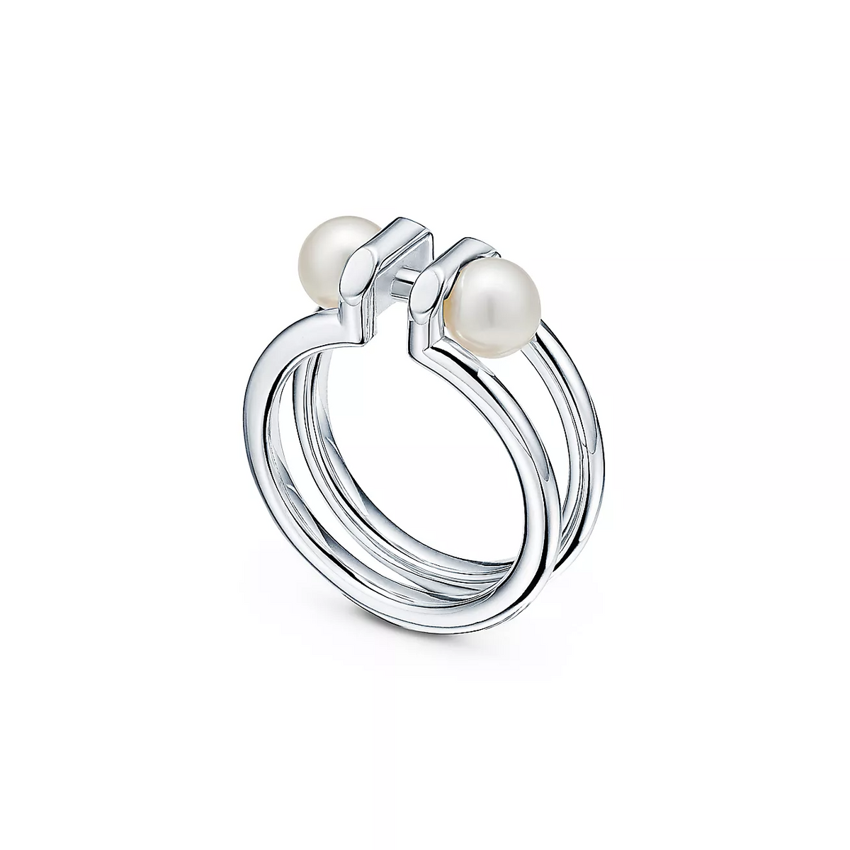 [Hevara Jewelry]DOUBLE PEARL SILVER RING