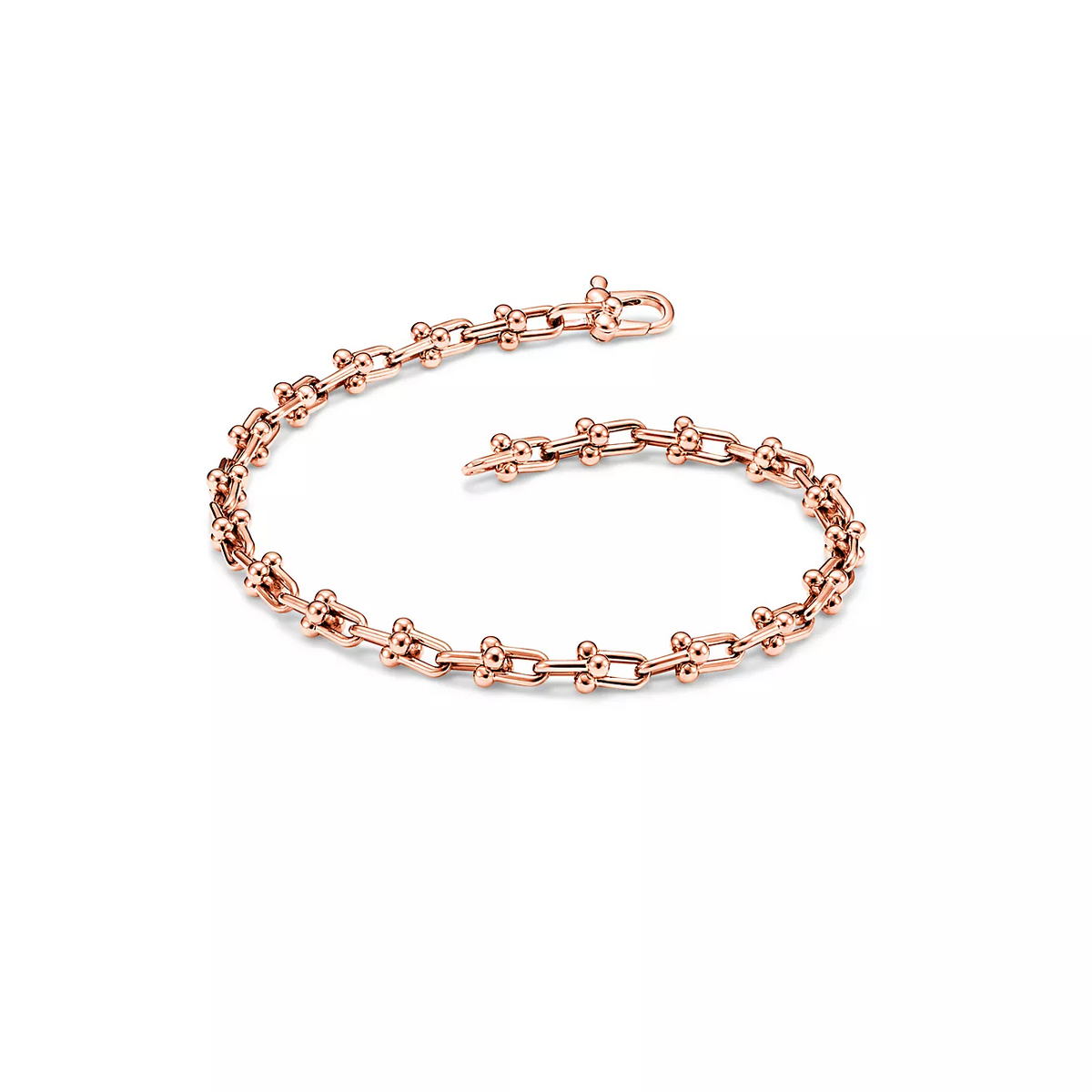 [Hevara Jewelry]HARDWEAR MICRO LINK 44 MOTIF PINK GOLD BRACELET