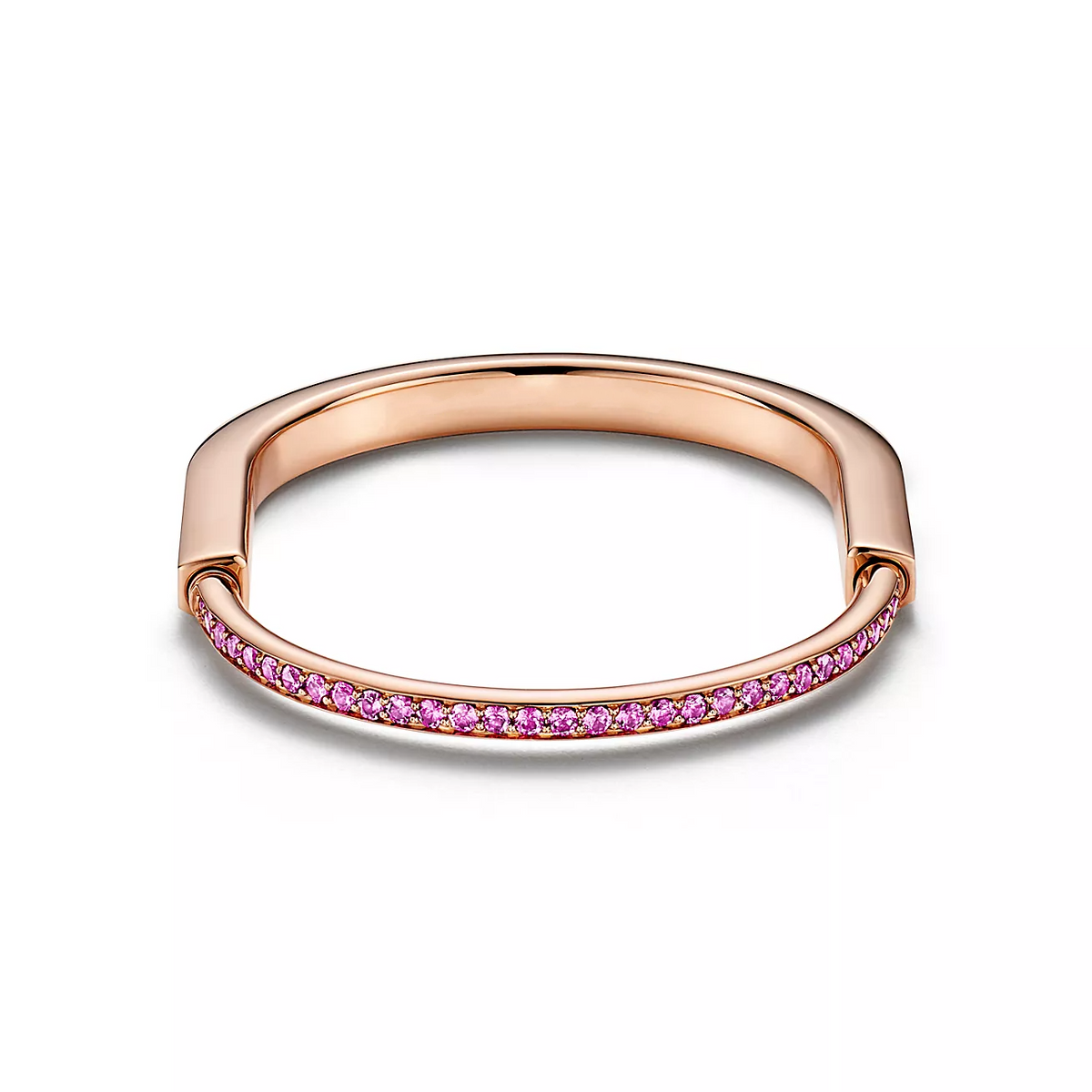 [Hevara Jewelry]LOCK BRACELET ROSE DIAMOND PINK GOLD