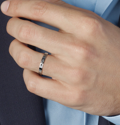 [⭐Hevara Jewelry]ALLIANCE LIENS VIDENCE 3MM RING
