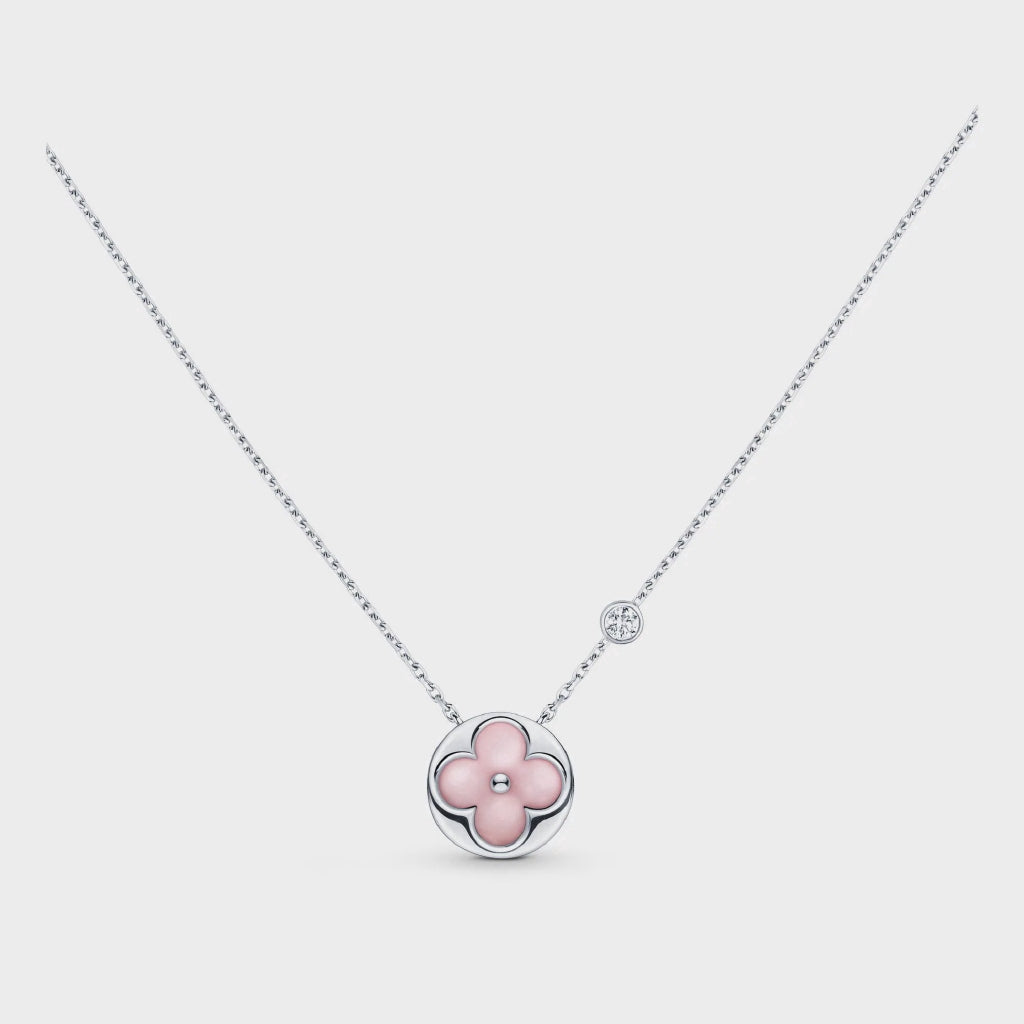 [⭐Hevara Jewelry]SUN MOTIF PINK MOP SILVER BRACELET