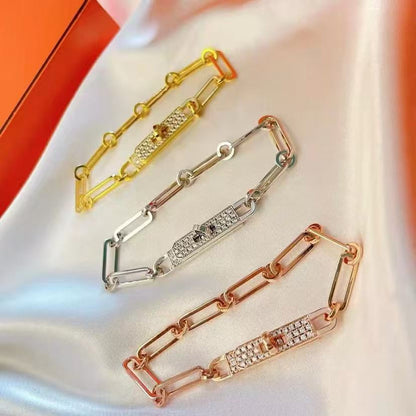 [⭐Hevara Jewelry]CHAINE BRACELET SMALL MODEL DIAMOND