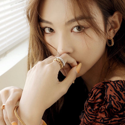 [⭐Hevara Jewelry]CLASH SMALL HOOP EARRINGS