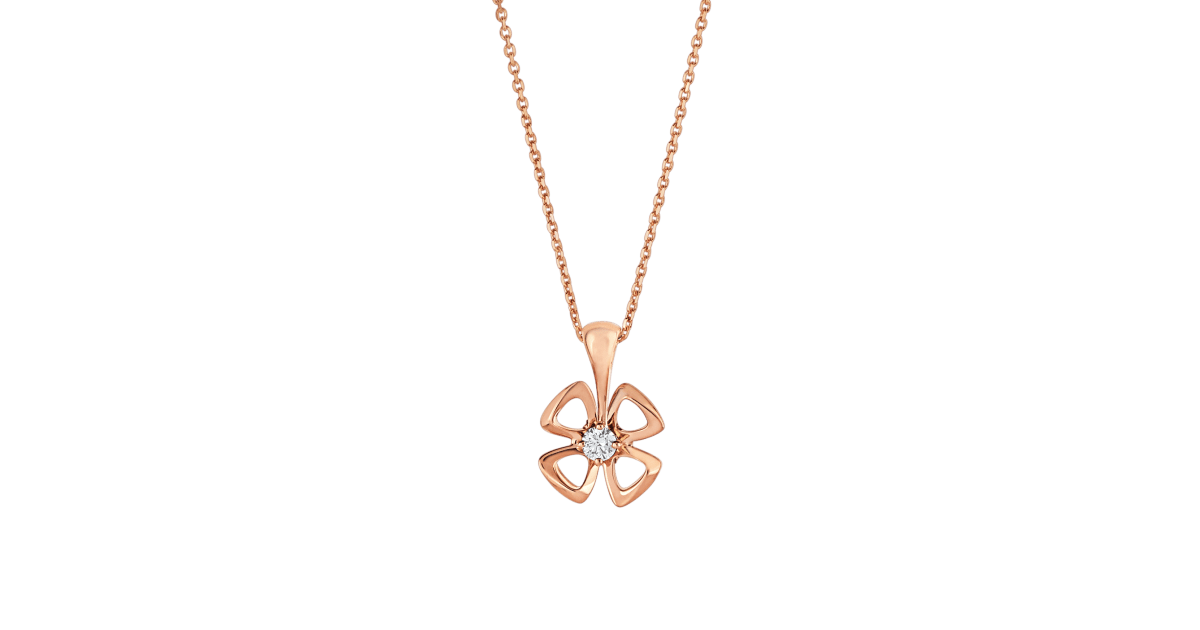 [⭐Hevara Jewelry]FIOREVER NECKLACE DIAMOND CENTER