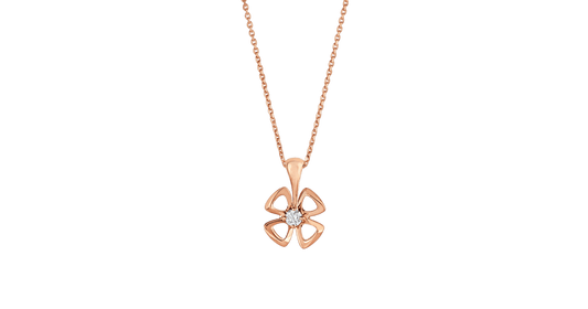 [⭐Hevara Jewelry]FIOREVER NECKLACE DIAMOND CENTER