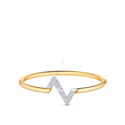 [⭐Hevara Jewelry]VOLTE UPSITE DOWN GOLD DIAMOND BRACELET