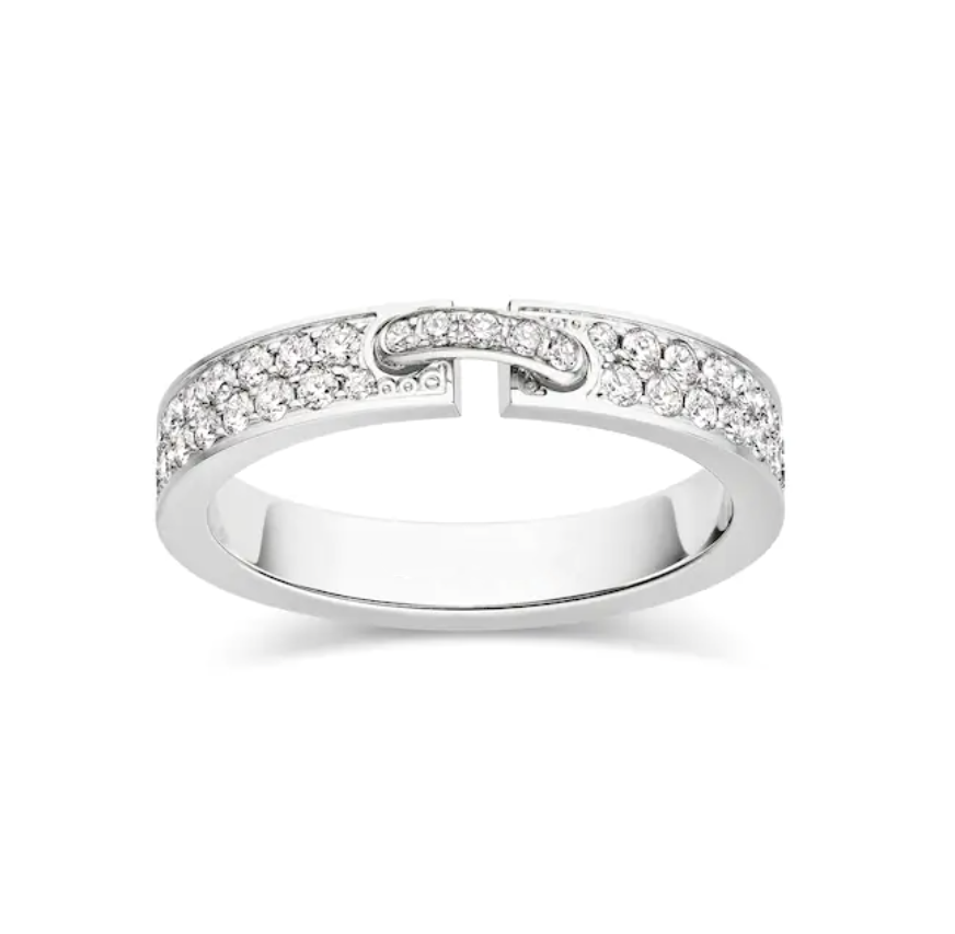 [⭐Hevara Jewelry]ALLIANCE LIENS VIDENCE PAVED DIAMOND 4MM RING