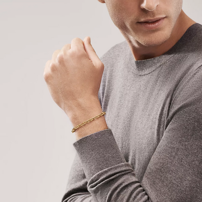 [Hevara Jewelry]HARDWEAR SMALL LINK 26 MOTIF GOLD BRACELET