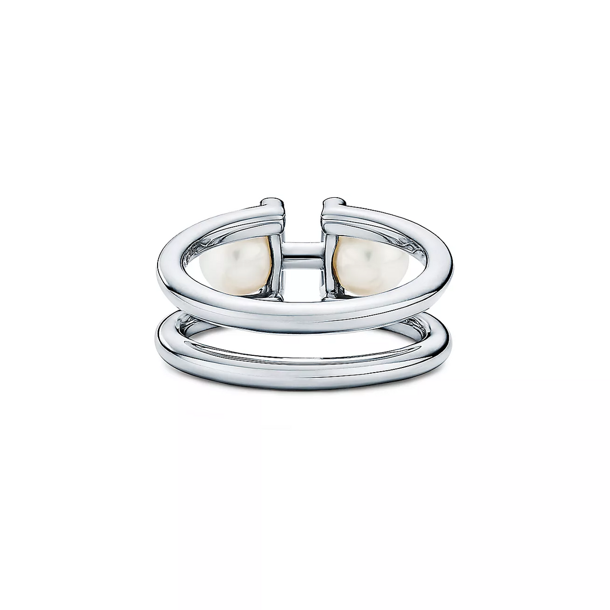 [Hevara Jewelry]DOUBLE PEARL SILVER RING