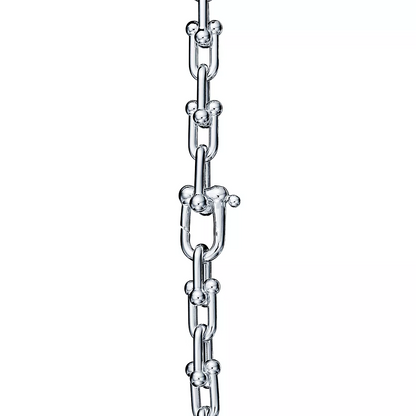 [Hevara Jewelry]HARDWEAR SMALL LINK 26 MOTIF SILVER BRACELET