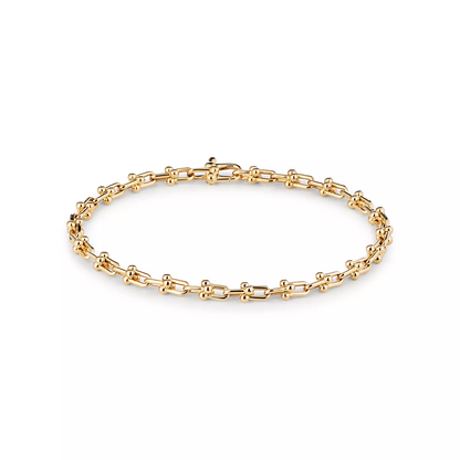 [Hevara Jewelry]HARDWEAR MICRO LINK 44 MOTIF GOLD BRACELET