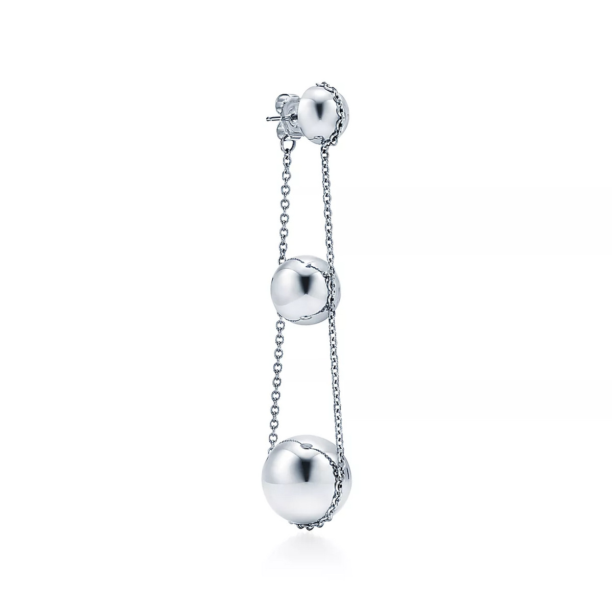 [Hevara Jewelry]TRIPLE DROP SILVER EARRINGS
