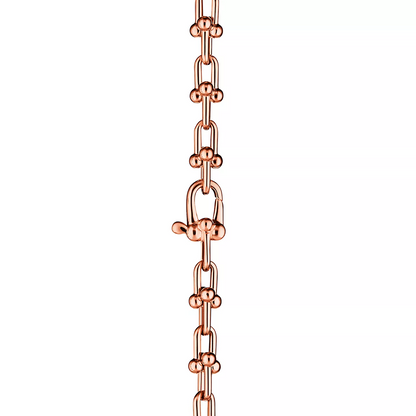 [Hevara Jewelry]HARDWEAR MICRO LINK 44 MOTIF PINK GOLD BRACELET